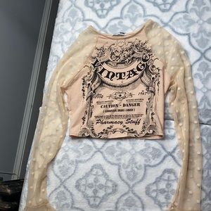 fashion nova mesh crop top